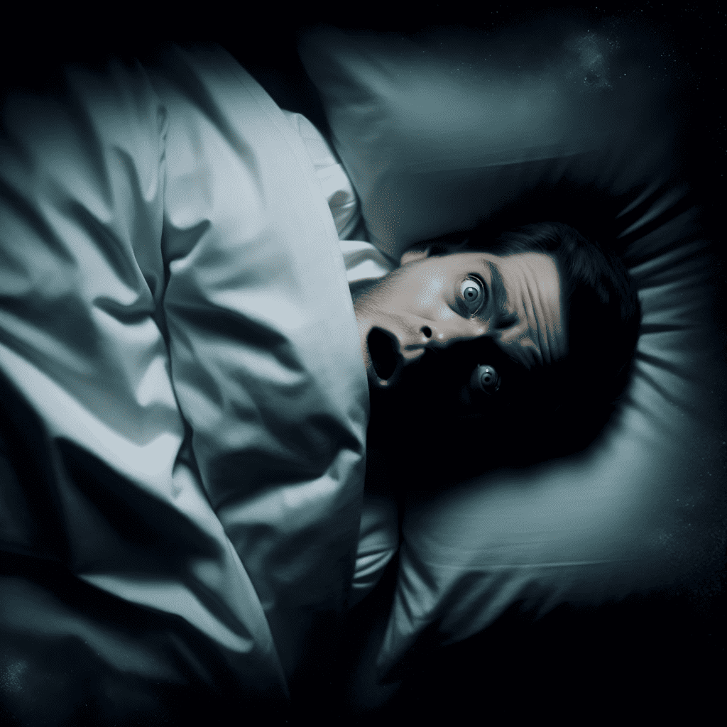 一名男子躺在床上時出現異常睡眠行為。